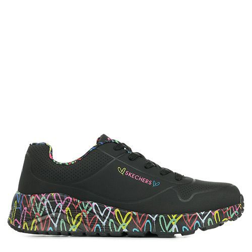 Baskets Skechers Uno Lite Lovely Luv Noir