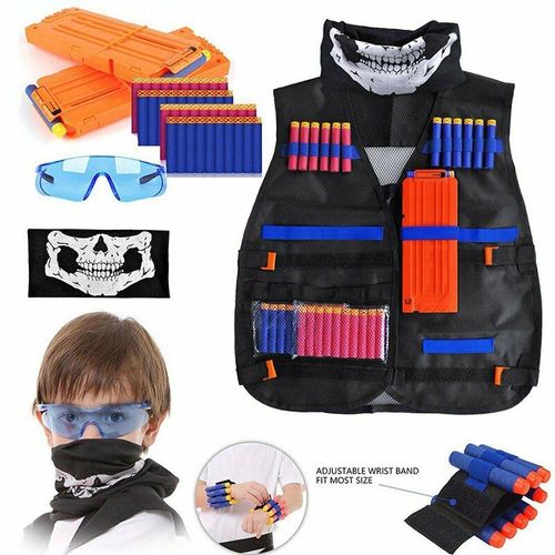 Kit De Gilet Tactique Pour Enfants, Jeu De Plein Air, Costume, Ensemble D'accessoires, Jouets Pour Nerf N Strike Elite Series, Cadeau Pour Enfants