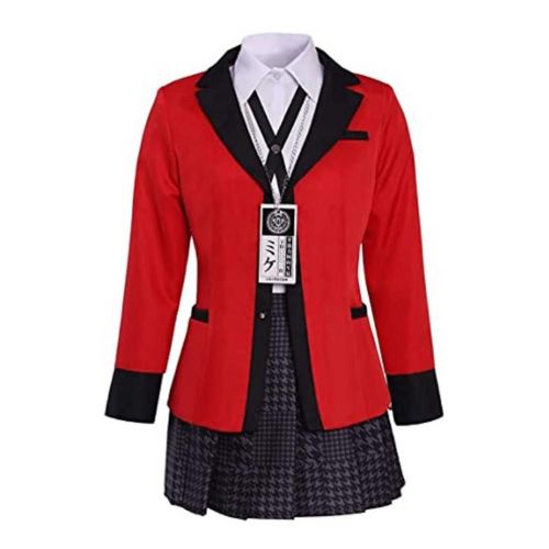 Uniforme Scolaire 6 Pièces, Costume De Cosplay Anime, Ensemble Complet De Fête Comprenant Costume + Chemise + Jupe + N¿Ud Papillon + Étiquette + Chaussettes Noires S 3xl