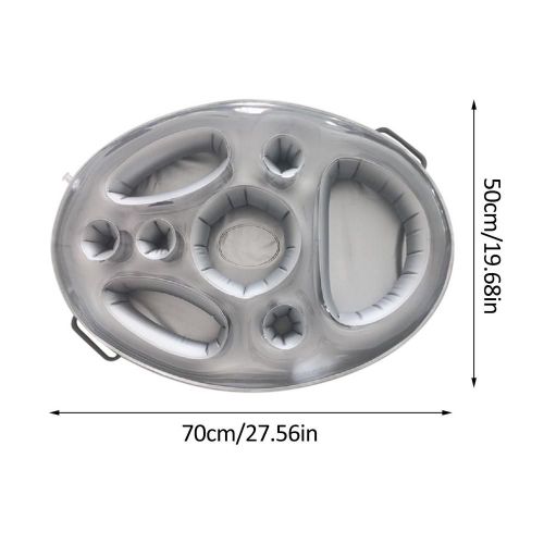 Porte Gobelet À 8 Trous Pour Fête D'été, Flotteur De Piscine Gonflable, Refroidisseur De Bière, Plateau De Table, Portable, Anneau De Natation De Plage, Accessoire