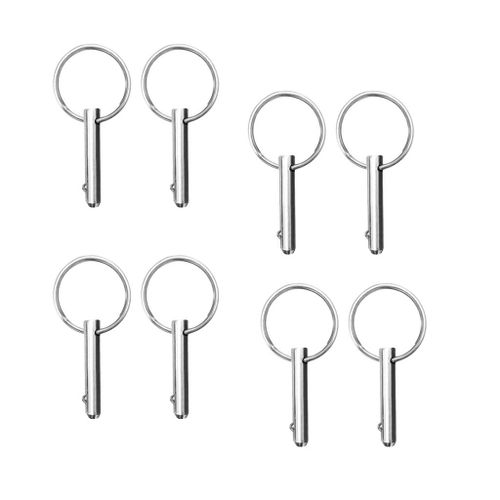 Goupille De Verrouillage En Acier Inoxydable, 8 Pièces, Avec Protections À Billes Pour Bateau, Dessus Bimini, Charnière De Pont, Résistant À La Corrosion Et Durable