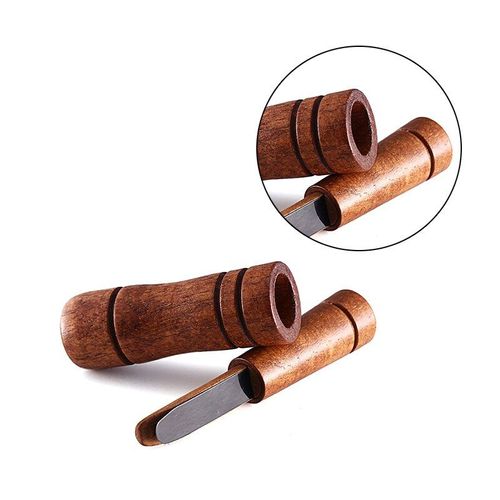 Sifflet De Chasse En Bois De Chêne Brun, Leurre Imitant Le Faisan, Oiseau, Piège À Voix, Accessoires De Chasse