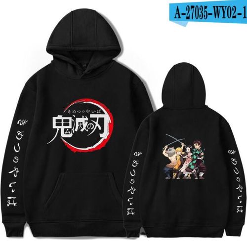 Expédié De Paris - Homme Sweat À Capuche Sweats Demon Slayer Kimetsu No Yaiba Sweats À Capuche Pulls Pour Hommes Femmes Sweat-Shirts À Manches Longues Hoodie