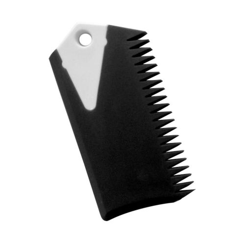 Peigne De Surf Pour Retirer La Cire Avec Une Clé En Forme D'aileron,Accessoire Noir Pour Les Sports Aquatiques Et Planche De Surf Horizontal, Taille 8,5 Cm,