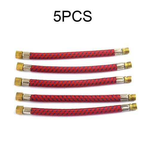 Embout De Pompe À Air Pour Vélo, 5 Pièces, Tube D'extension De Gonflage Gonflable, Buse De Scooter, Adaptateur De Gonfleur De Pneus