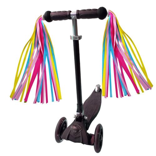 Pompons Colorés Pour Guidon De Trottinette Et De Vélo D'enfant,Serpentins, Rubans, Accessoires, Vente En Gros,