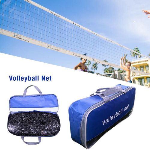 Filet De Volley Ball Standard, Un Pack, Filet Latéral, Filet De Volley Ball, Maille De 12cm, Entraînement À L'intérieur Et À L'extérieur, 9.5m X 1m