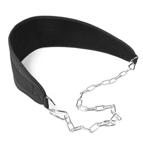 Ceinture D'haltérophilie En Néoprène Épais, Avec Chaîne De Trempage, Pour Tirer Le Menton Vers Le Haut, Fitness, Musculation, Gymnastique