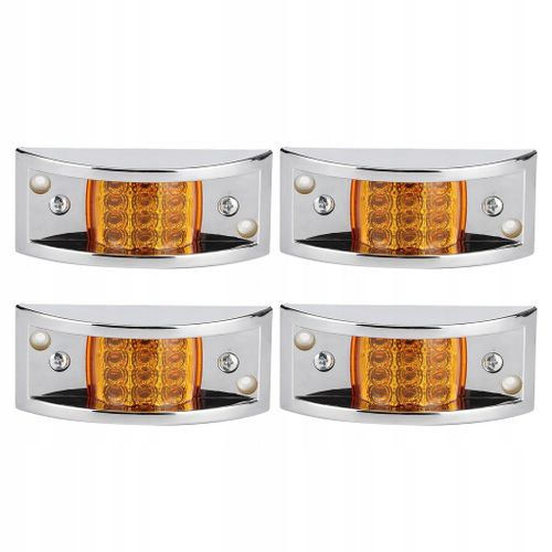 4 Pcs. Feux De Position Latéraux 12 Indicateurs Led Orange Lampe Ac15054