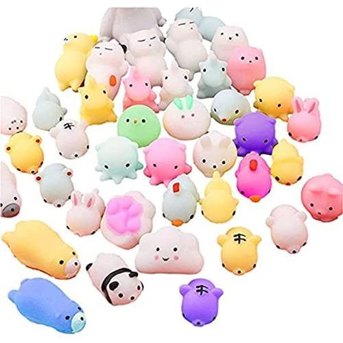 Bouilloire Lot De 50, Squishy Jouet En Forme D'animal Kawaii Squishy Toys Mini Anti Stress Squishy Lavable Mochi Squishy Mignon, Anti Stress Reliever Jouet Pour Enfants, Adultes