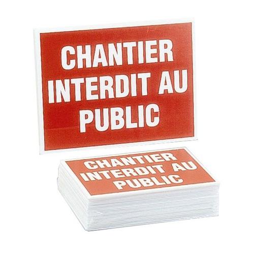 Panneau de chantier 'Chantier interdit public' NOVAP - NOVAP - 4306148