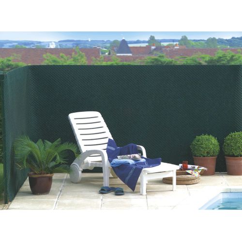 Brise Vue Vert En Maille Plastique 100% Occultant 1,2 X 25 M Tandem