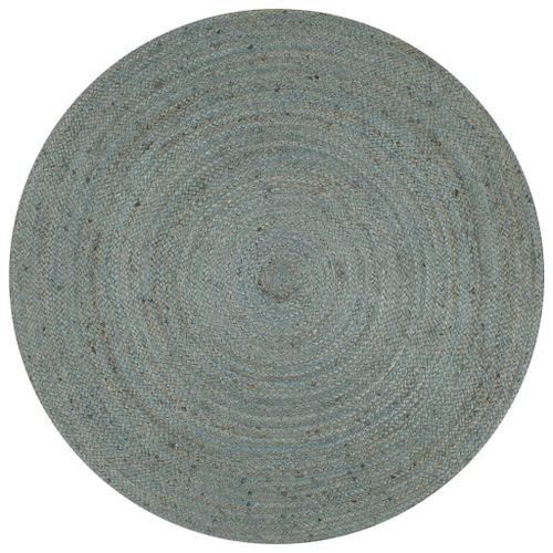 Vidaxl Tapis Fait À La Main Jute Rond 150 Cm Vert Olive