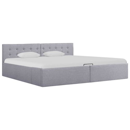 Vidaxl Cadre De Lit À Rangement Hydraulique Sans Matelas 180x200 Cm