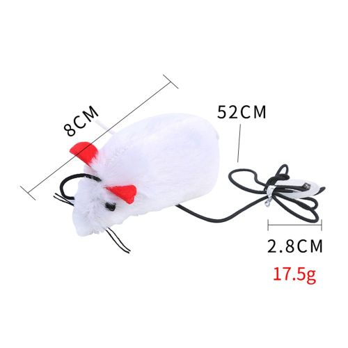 Souris Artificielle En Peluche Pour Chat Mignon, Chaton, Rat Amusant, Jouet Interactif, Cadeau, Mouvement Secouant