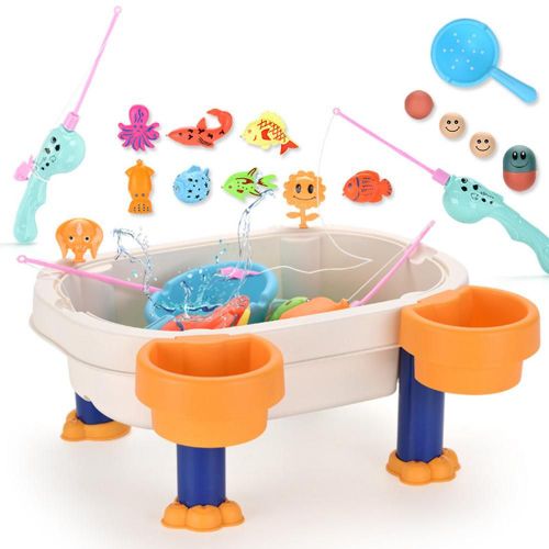 Plateau De Pêche Magnétique Pour Enfants, Table De Jeu D'eau Et De Sable, Jouets Interactifs Parent Enfant, Piscine, Bain Pour Bébé, En Plein Air