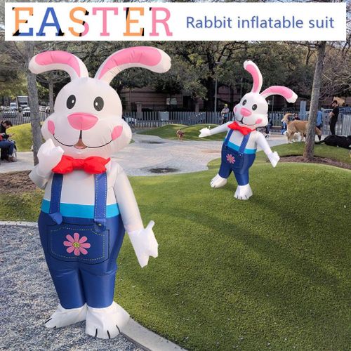 Costume De Jeu Gonflable, Robe Drôle, Combinaison De Pâques, Tenue De Cosplay, Cadeau, Poupée Lapin, Vêtements Pour Adultes, Accessoires De Costume Amusants