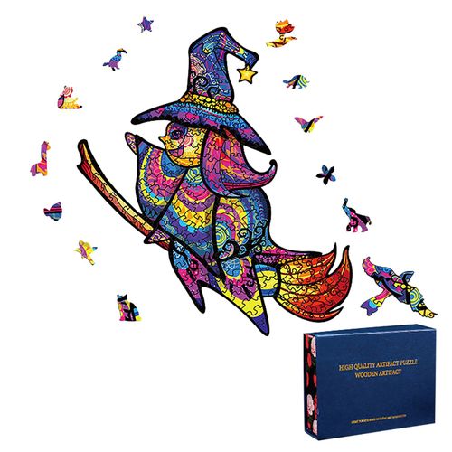Puzzle En Bois Pour Adultes, 100/200/300 Pièces, Thème D'halloween, Jeu Familial D'anniversaire, Jouets D'équipe, Cadeaux Pour Enfants