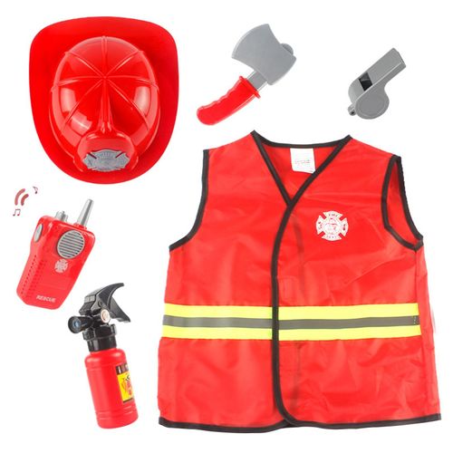 Costume De Pompier Confortable Pour Enfants, Jeu De Rôle Pour Garçons Et Filles, Uniforme De Cosplay, Costume De Jeu De Rôle