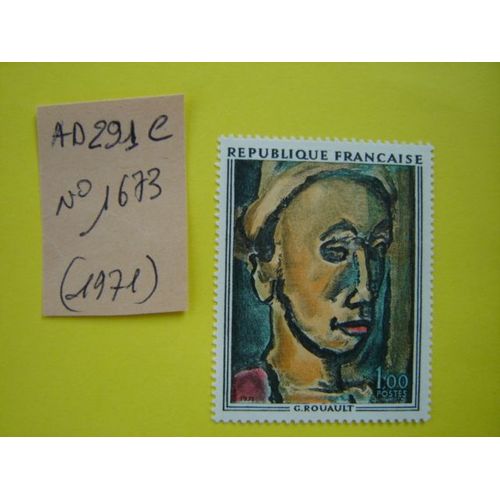 Ad/ 291 C* Timbre Neuf France 1971* N°1673 " Songe Creux De Rouault