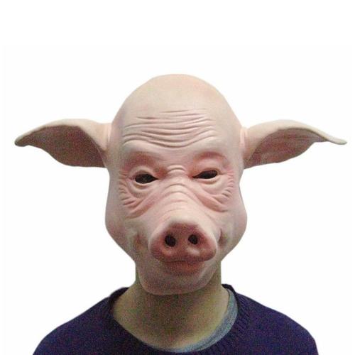 Masque De Cosplay Facial, 1 Pièce, Tête De Cochon, Latex De Caoutchouc, Masque Complet, Costume D'halloween, Jouets Fantaisie Pour Adultes De 18 Ans