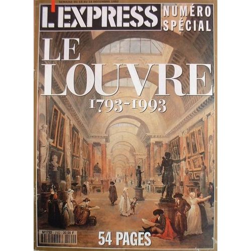 L'express N° 2162 : Le Louvre 1793-1993 - N° Spécial