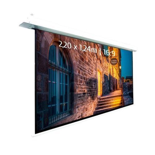 Ecran de projection motorisé encastrable 2,20x1,24m 16:9 Wi-Fi