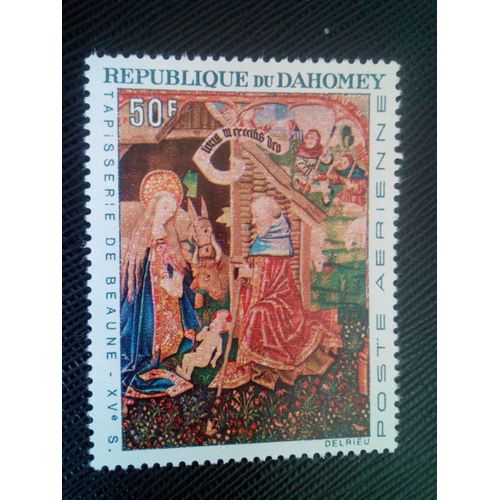 Timbre Benin ( Dahomey ) Yt Pa 50 Nativité 1966 ( 0020905 )