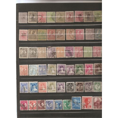 54 Timbres Oblitérés Roumanie 1900