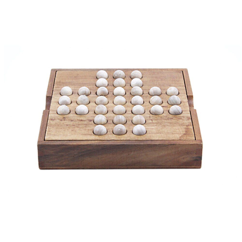 Jeu D'échecs En Bois Non Toxique Pour Garçons Adultes, Jeu De Solitaire Amusant, Jouet Unique Éducatif, Divertissement, Cadeaux, Développement De L'intelligence