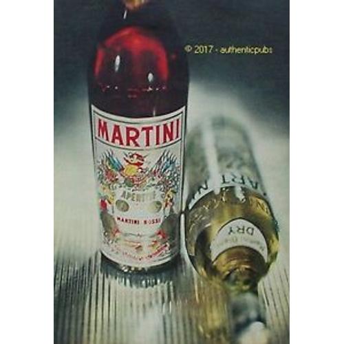 Publicite Papier Ancienne Martini Datant De 1961