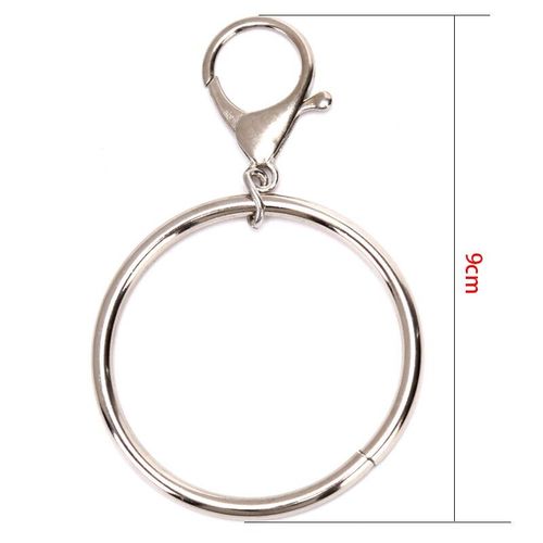 1 pièces métal portefeuille ceinture chaîne Rock Punk pantalon Hipster pantalon Jean porte clés argent broche anneau pince porte clés hommes Hip Hop bijoux