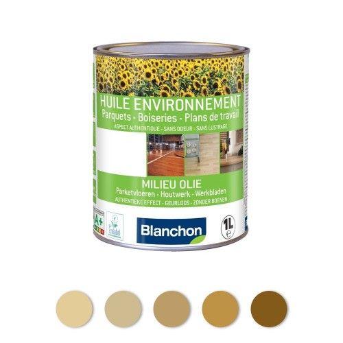 Huile environnement Écolabel - teinte bois brut - 1 L BLANCHON