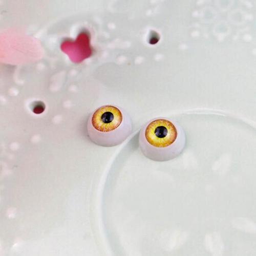 Real Nouveau" 12 mm x 100 poupées Eyeball demi-rond Acrylique Ours Artisanat Vendeur Britannique 