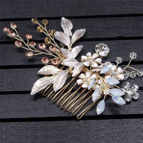 Belle Cristal Strass Décorations Pétale Pince À Cheveux Pour Les Femmes Accessoires De Cheveux De Mariage Pour Épingles À Cheveux De Mariée 