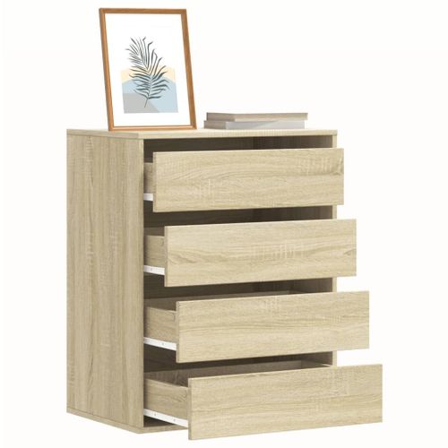 Vidaxl Commode D'angle Chêne Sonoma 60x41x76 Cm Bois D'ingénierie