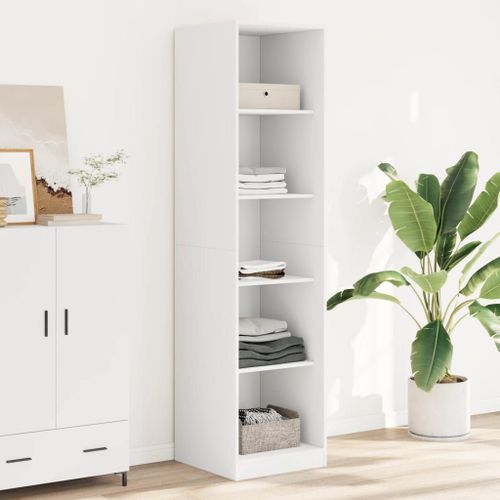 Vidaxl Garde-Robe Blanc 50x50x200 Cm Bois D'ingénierie