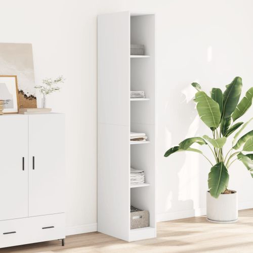 Vidaxl Garde-Robe Blanc 30x50x200 Cm Bois D'ingénierie