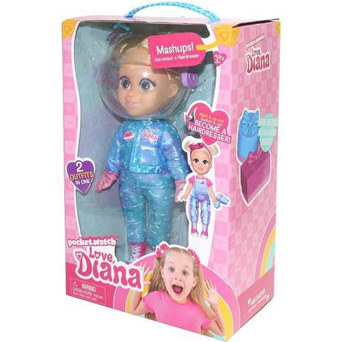 Love Diana 13'' Mash Up Dolls-Hairdresser / Astronaut With 2 Outfits