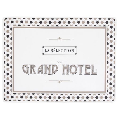 Lot De 2 Sets De Table En Plastique 30x40 Cm Collection Hotel