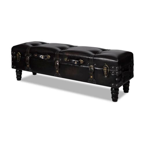 Vidaxl Banc Long De Rangement Marron