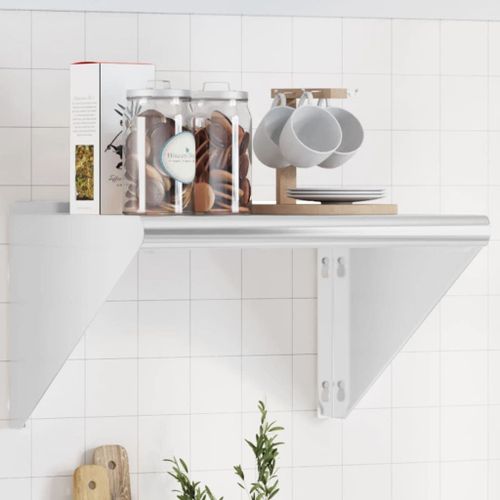 Vidaxl Étagère Murale 50x45x31 Cm Argenté Acier Inoxydable