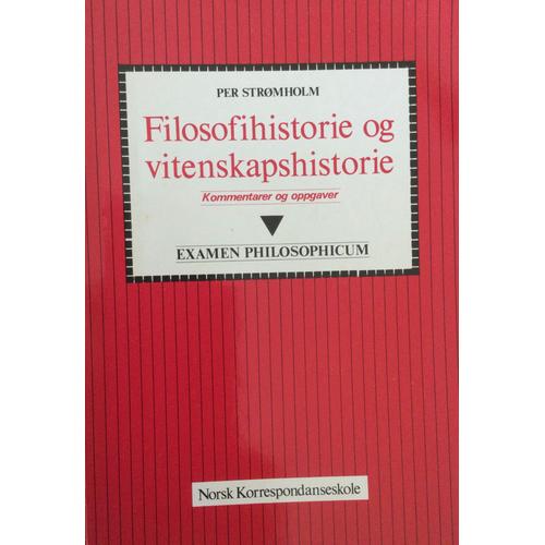 Filisofihistorie Og Vitenskapshistorie