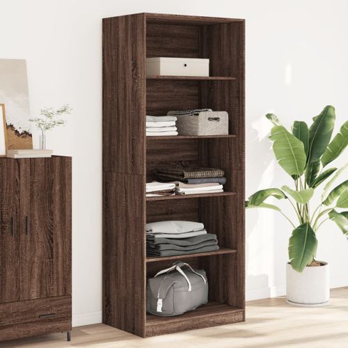 Vidaxl Garde-Robe Chêne Marron 80x50x200 Cm Bois D'ingénierie