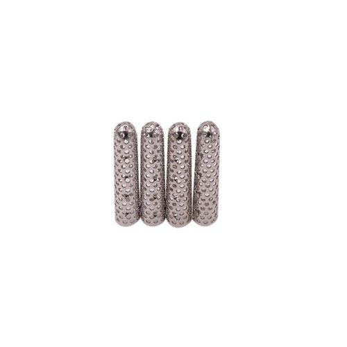 Embouts Métalliques En Argent 4.5x22mm, 100 Pièces/Lot, Cordes Creuses, Article Moins Cher, Nouvel Arrivage