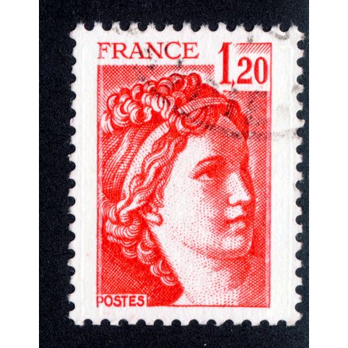 Timbre Sabine De Roulette 1,20.France,Postes,