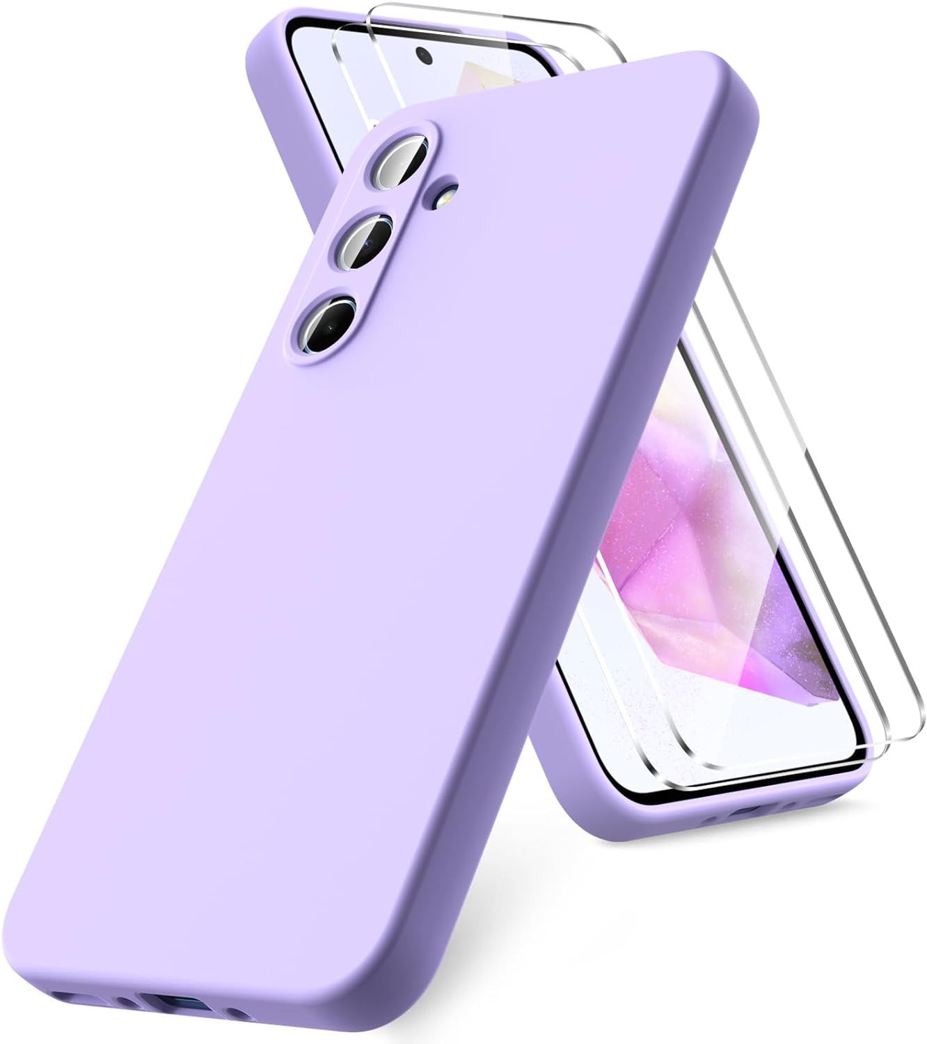 Coque Compatible Avec Samsung Galaxy A35 5g, 2 Film De Prote...