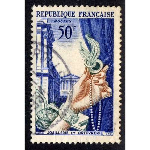 Timbre : Joaillerie Et Orfèvrerie,République Française,Postes,50 F