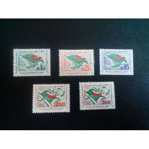 Timbre Algerie Yt 370 A 372 Et 374 -75 Symbole De La Révolution 1963 ( 0030905 )