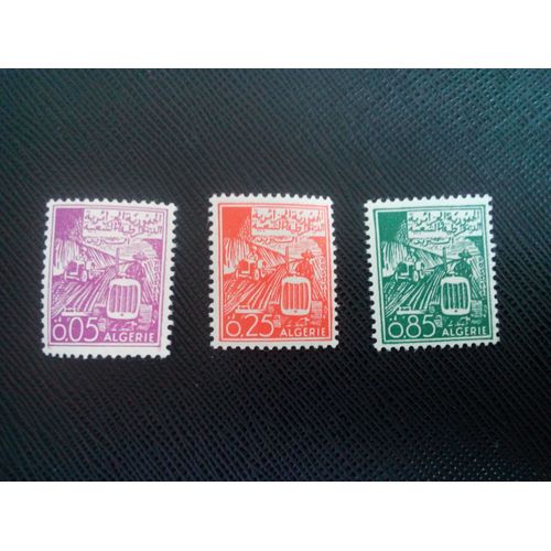 Timbre Algerie Yt 389 - 393 - 398 Agriculture 1964 ( 0030905 )